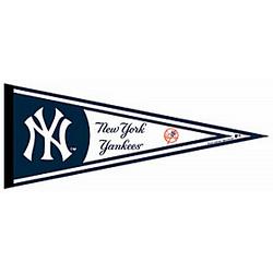 New York Yankees Pennant 12x30 Pinstripes Design