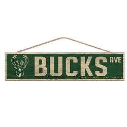 Milwaukee Bucks Sign 4x17 Wood Avenue Design