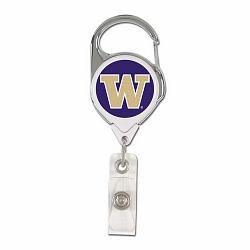 Washington Huskies Badge Holder Premium Retractable by Wincraft