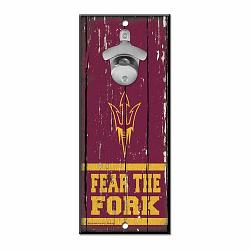 Arizona State Sun Devils Sign Wood 5x11 Bottle Opener