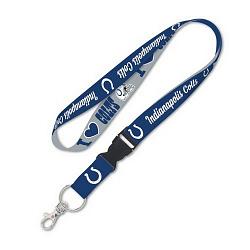 Indianapolis Colts Lanyard with Detachable Buckle I Love Colts Design