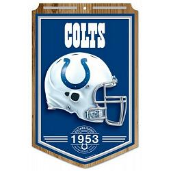 Indianapolis Colts Sign 11x17 Wood Established