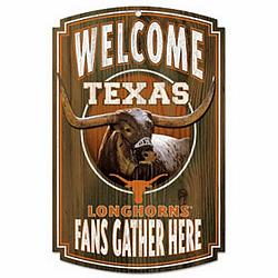 Texas Longhorns Wood Sign