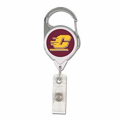 Central Michigan Chippewas Badge Holder Premium Retractable