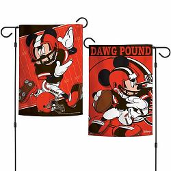 Cleveland Browns Flag 12x18 Garden Style 2 Sided Disney