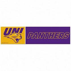 Northern Iowa Panthers Decal 3x12 Bumper Strip Style