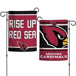 Arizona Cardinals Flag 12x18 Garden Style 2 Sided Slogan Design