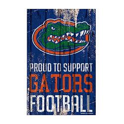 Florida Gators Sign 11x17 Wood Proud to Support Design