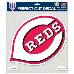 Cincinnati Reds Decal 8x8 Die Cut Color