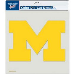 Michigan Wolverines Decal 8x8 Die Cut Color