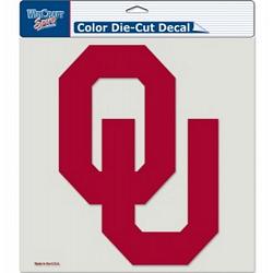 Oklahoma Sooners Decal 8x8 Die Cut Color