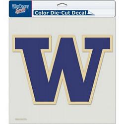 Washington Huskies Decal 8x8 Die Cut Color