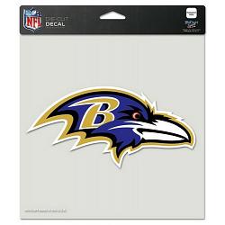 Baltimore Ravens Decal 8x8 Die Cut Color