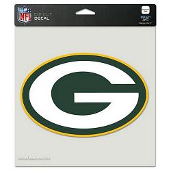 Green Bay Packers Decal 8x8 Die Cut Color