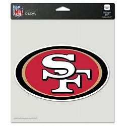 San Francisco 49ers Decal 8x8 Die Cut Color