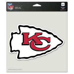 Kansas City Chiefs Decal 8x8 Die Cut Color