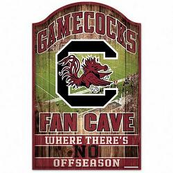 South Carolina Gamecocks Sign 11x17 Wood Fan Cave Design