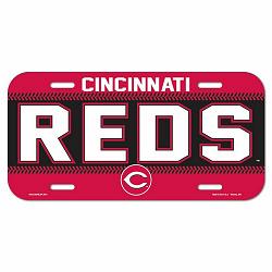 Cincinnati Reds License Plate Plastic