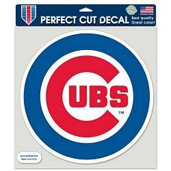 Chicago Cubs Decal 8x8 Die Cut Color Round