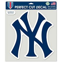 New York Yankees Decal 8x8 Die Cut Color NY