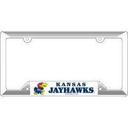 Kansas Jayhawks Plastic License Plate Frame