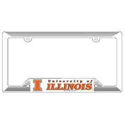 Illinois Fighting Illini Plastic License Plate Frame