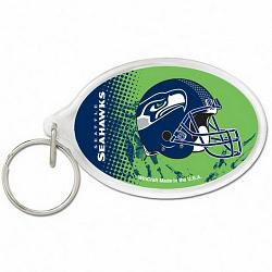 Seattle Seahawks Key Ring Acrylic Oval