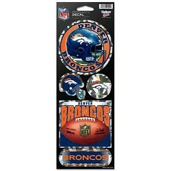 Denver Broncos Stickers Prismatic