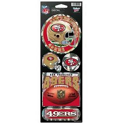 San Francisco 49ers Stickers Prismatic