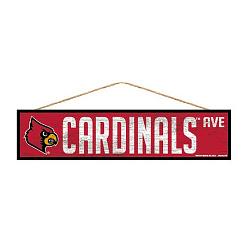 Louisville Cardinals Sign 4x17 Wood Avenue Design