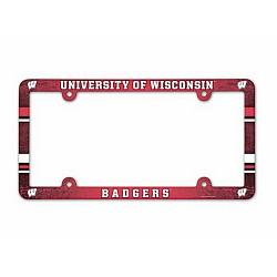 Wisconsin Badgers License Plate Frame - Full Color