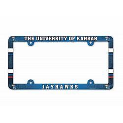 Kansas Jayhawks License Plate Frame - Full Color