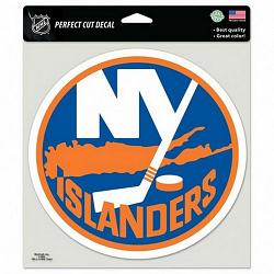 New York Islanders Decal 8x8 Perfect Cut Color