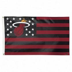 Miami Heat Flag 3x5 Deluxe Style Stars and Stripes Design