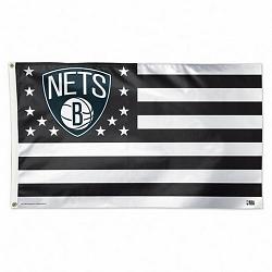 Brooklyn Nets Flag 3x5 Deluxe Style Stars and Stripes Design