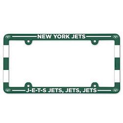 New York Jets License Plate Frame Plastic Full Color Style