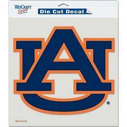 Auburn Tigers Decal 8x8 Die Cut Color