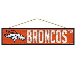 Denver Broncos Sign 4x17 Wood Avenue Design