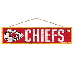 Kansas City Chiefs Sign 4x17 Wood Avenue Design