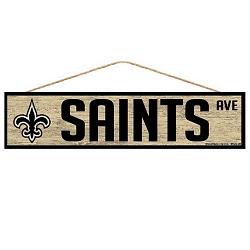 New Orleans Saints Sign 4x17 Wood Avenue Design