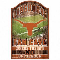 Texas Longhorns Sign 11x17 Wood Fan Cave Design