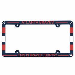 Atlanta Braves License Plate Frame - Full Color