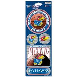 Kansas Jayhawks Stickers Prismatic