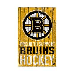 Boston Bruins Sign 11x17 Wood Proud to Support Design