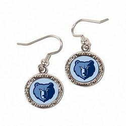 Memphis Grizzlies Earrings Round Style