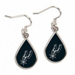 San Antonio Spurs Earrings Tear Drop Style