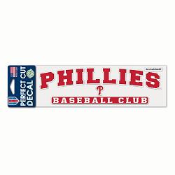 Philadelphia Phillies Decal 3x10 Perfect Cut Color