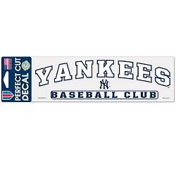 New York Yankees Decal 3x10 Perfect Cut Color