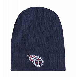 Tennessee Titans Beanie Knit Non-Cuffed Style Navy Design CO by Capsmith