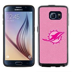 Miami Dolphins Pink NFL Football Pebble Grain Feel Samsung Galaxy S6 Case -